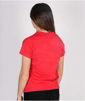 T-shirt Manches Courtes Femme Super Maman Stade Toulousain Coton biologique rouge 2