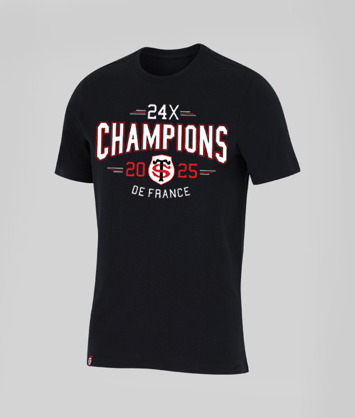 T-shirt Homme Champions de France 2025 Stade Toulousain 3