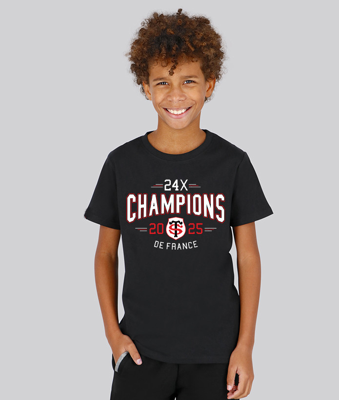 T-shirt Enfant Champions de France 2025 Stade Toulousain 1