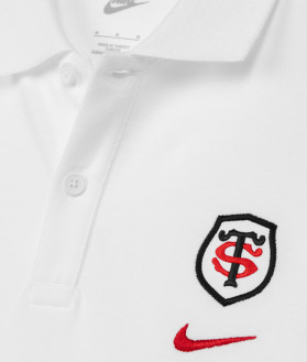 Polo Piqué Manches Courtes Homme 25/26 Stade Toulousain blanc 2