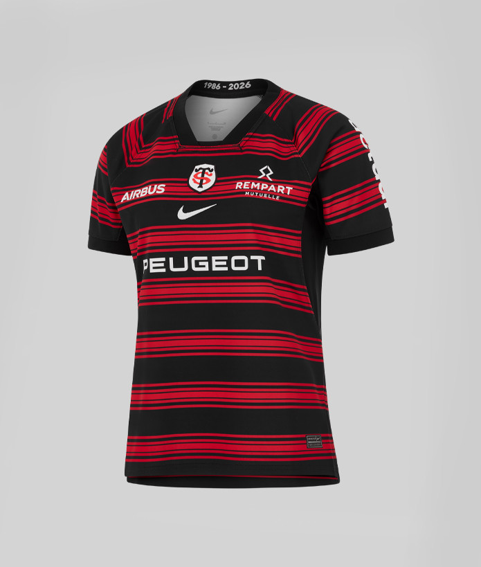 Maillot Enfant Replica 25/26 Stade Toulousain noir et rouge 1