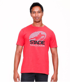 T-shirt Manches Courtes Homme Teeappli Stade Toulousain rouge 1