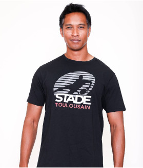T-shirt Manches Courtes Homme Teeappli Stade Toulousain noir 5