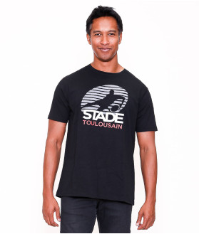 T-shirt Manches Courtes Homme Teeappli Stade Toulousain noir 4