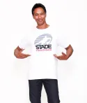 T-shirt Manches Courtes Homme Teeappli Stade Toulousain blanc 4