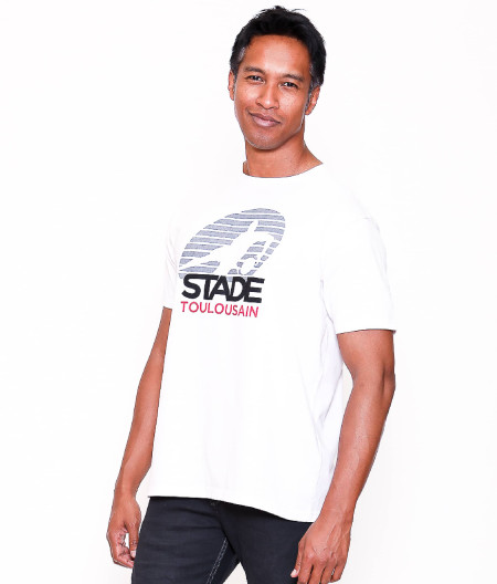 T-shirt Manches Courtes Homme Teeappli Stade Toulousain rouge 3