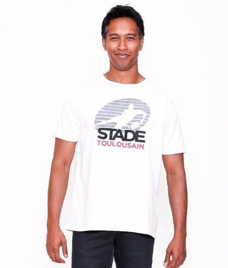 T-shirt Manches Courtes Homme Teeappli Stade Toulousain rouge 3