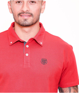 Polo Manches Courtes Homme Placido Stade Toulousain rouge 2