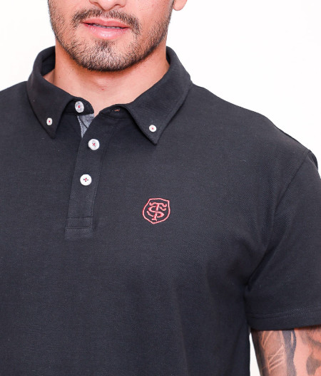 Polo Manches Courtes Homme Placido Stade Toulousain rouge 1