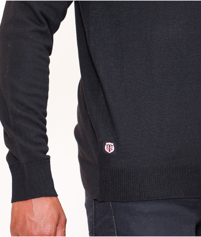 Pull Demi Zip Homme Stevin Stade Toulousain noir 5