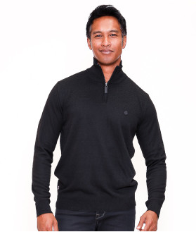 Pull Demi Zip Homme Stevin Stade Toulousain noir 4