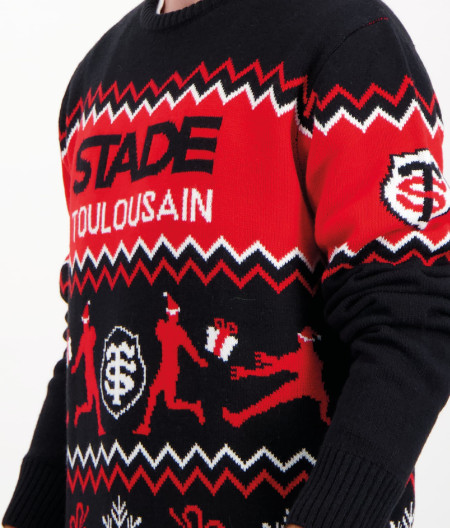 Pull de Noël Unisexe Stade 25 Stade Toulousain 1