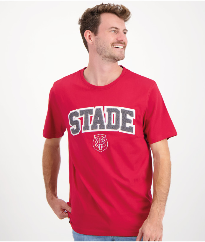 T-shirt Manches Courtes Homme Adi Stade Toulousain rouge 1