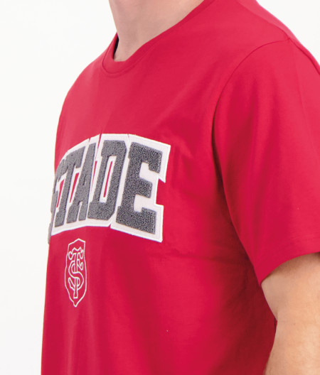 T-shirt Manches Courtes Homme Adi Stade Toulousain rouge 1