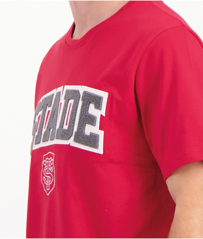 T-shirt Manches Courtes Homme Adi Stade Toulousain rouge 2