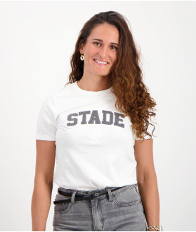 T-shirt Manches Courtes Femme Adi Stade Toulousain blanc 1