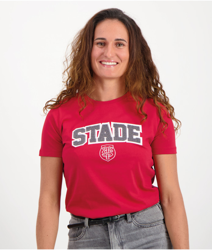 T-shirt Manches Courtes Femme Adi Stade Toulousain rouge 1