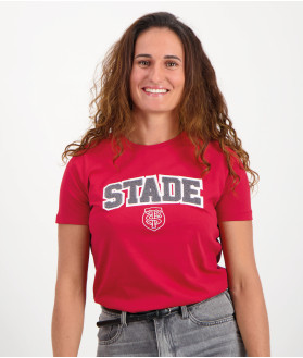 T-shirt Manches Courtes Femme Adi Stade Toulousain rouge 1