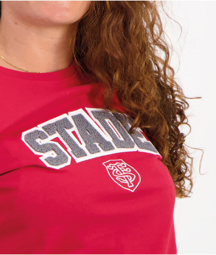T-shirt Manches Courtes Femme Adi Stade Toulousain rouge 2