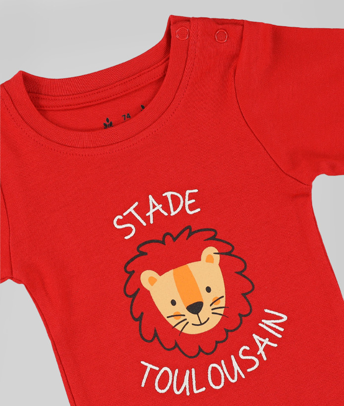 Body Manches Longues Bébé Lion Stade Toulousain rouge 2