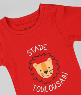Body Manches Longues Bébé Lion Stade Toulousain rouge 2