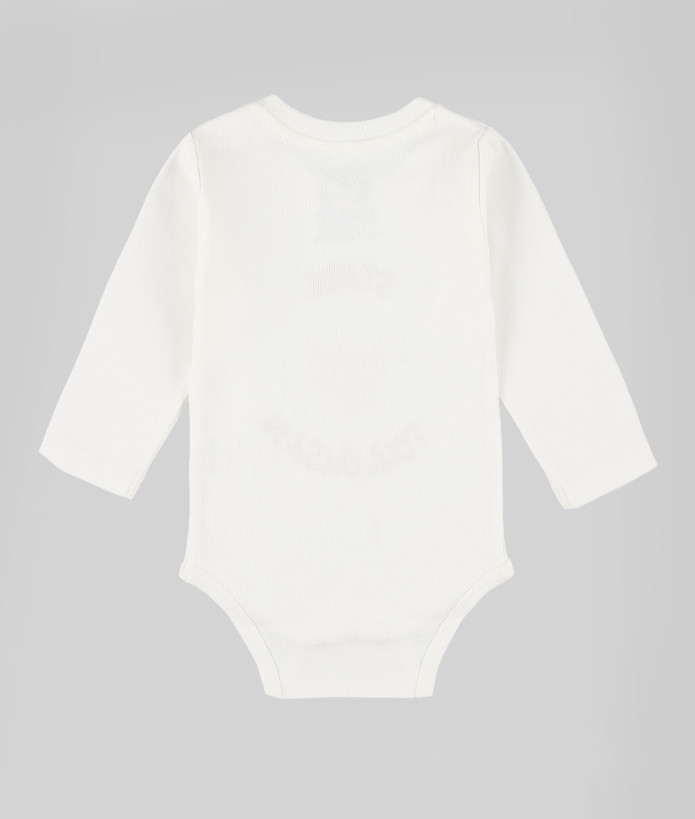 Body Manches Longues Bébé Lion Stade Toulousain ecru 3