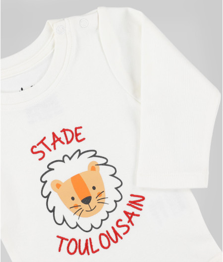 Body Manches Longues Bébé Lion Stade Toulousain rouge 1