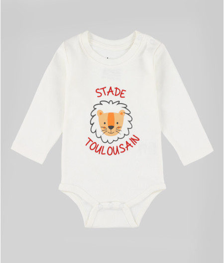 Body Manches Longues Bébé Lion Stade Toulousain rouge 1