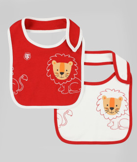 Lot de 2 Bavoirs Bébé Lion Stade Toulousain 1