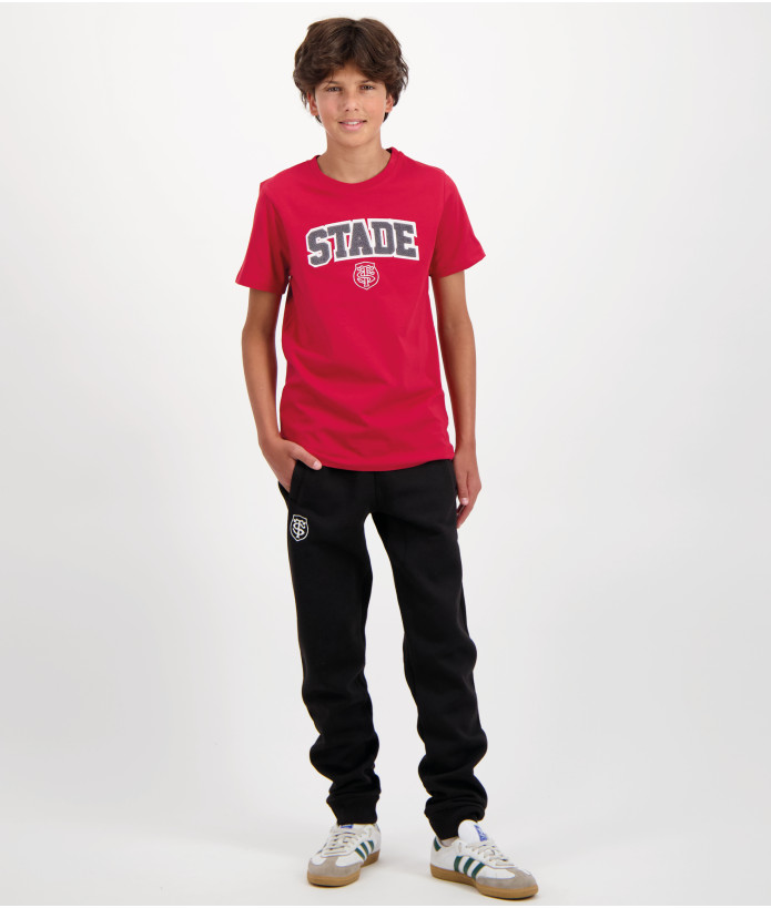 T-shirt Manches Courtes Enfant Adi Stade Toulousain rouge 3