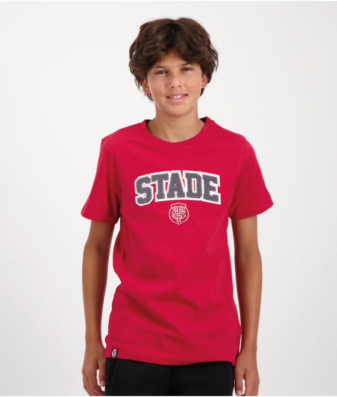 T-shirt Manches Courtes Enfant Adi Stade Toulousain rouge 4