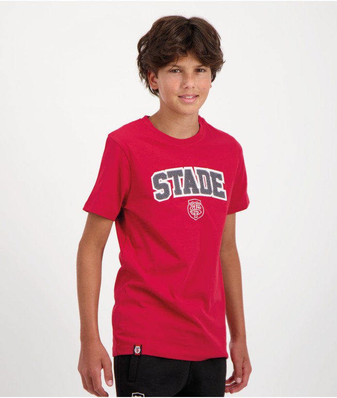 T-shirt Manches Courtes Enfant Adi Stade Toulousain rouge 1