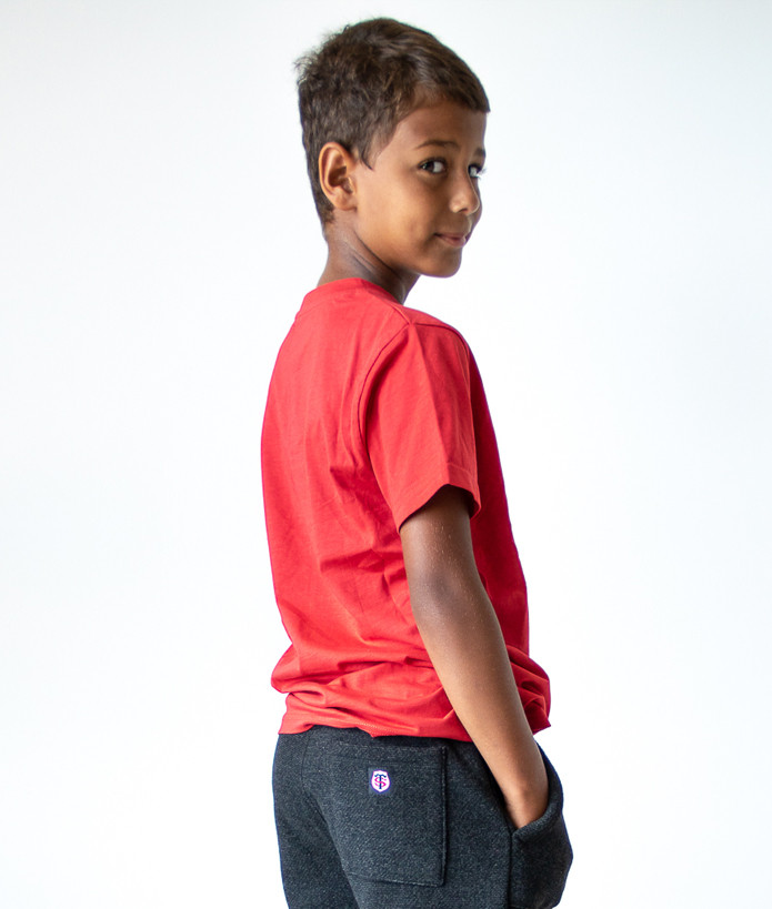 T-shirt Manches Courtes Enfant Teeappli Stade Toulousain 7