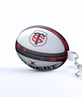 Porte clé ballon mousse Gilbert Stade Toulousain tricolore 1 Porte clé ballon mousse Gilbert Stade Toulousain tricolore 1