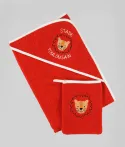 Cape de bain & Gant Bébé Lion Stade Toulousain 1