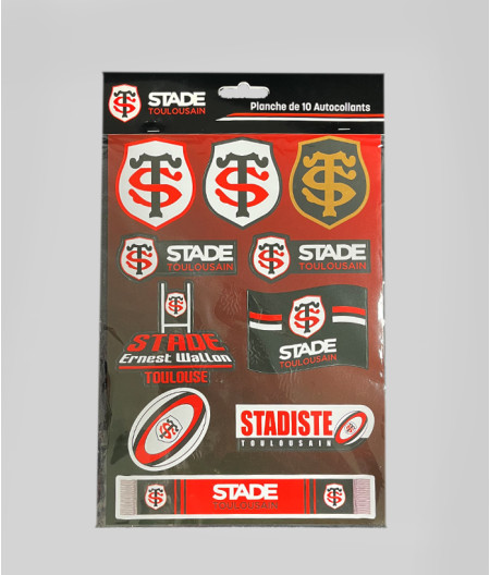 Planche Sticker Format A4 Stade Toulousain 1