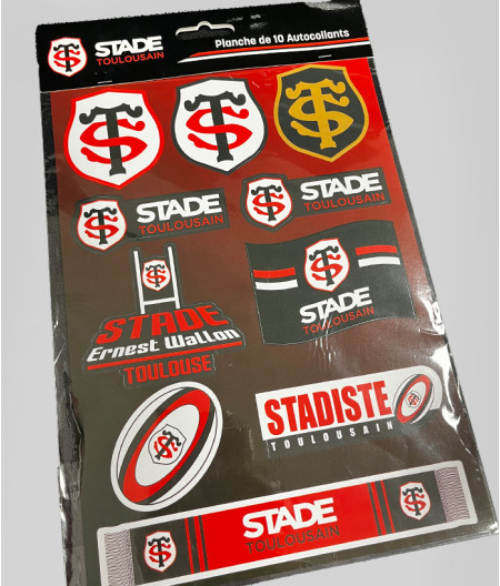 Planche Sticker Format A4 Stade Toulousain 1