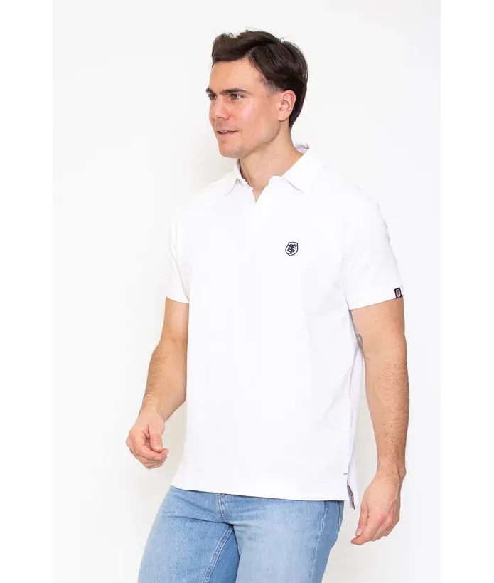 Polo Homme Pasquin Stade Toulousain blanc 4