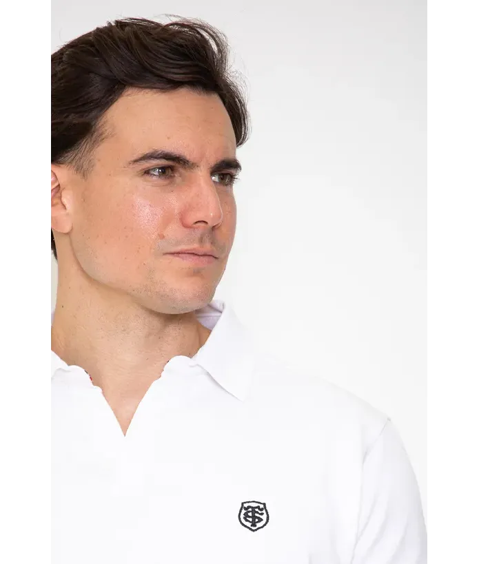 Polo Homme Pasquin Stade Toulousain blanc 2