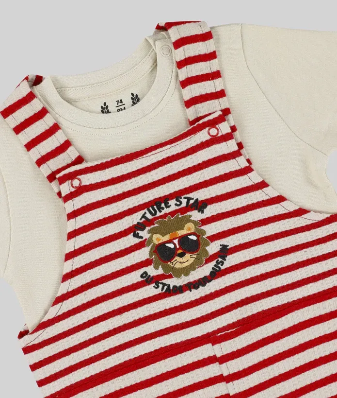 Salopette & T-shirt Bébé Future Star Stade Toulousain 4