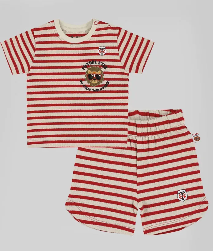 Ensemble Short & T-shirt Bébé Future Star Stade Toulousain 1