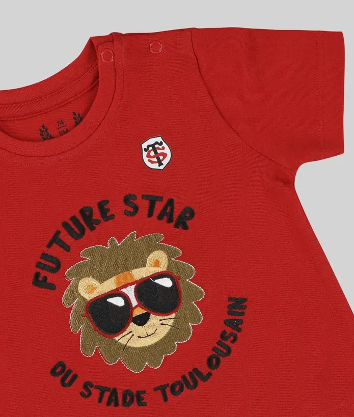 T-shirt Bébé Future Star Stade Toulousain rouge 2