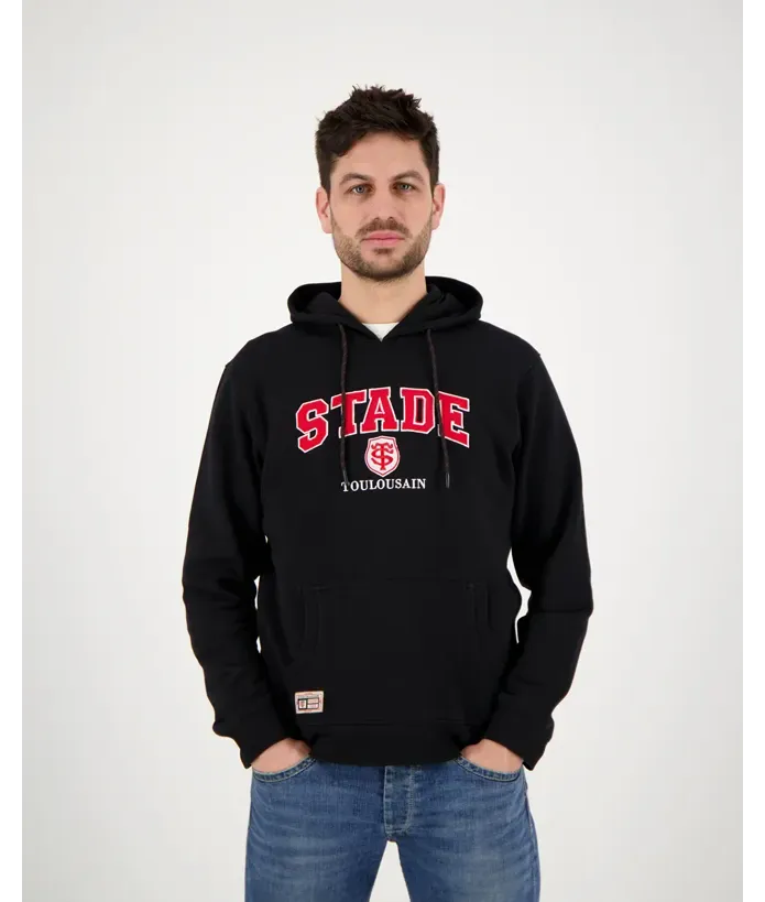 Sweat Hoodie Homme Brodi Stade Toulousain noir 1