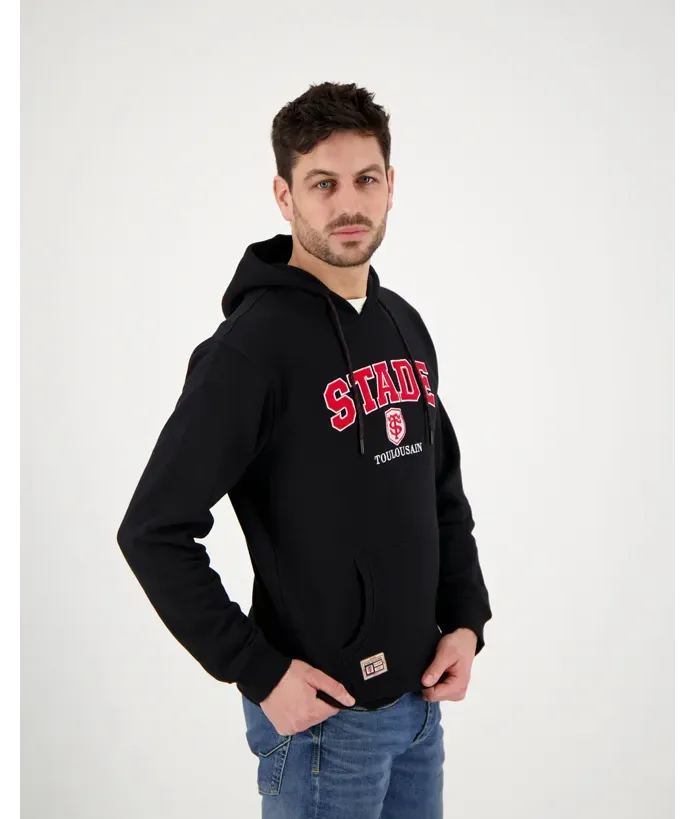Sweat Hoodie Homme Brodi Stade Toulousain noir 4