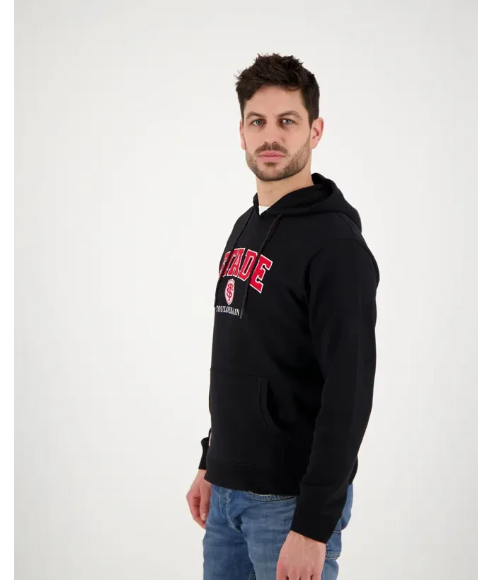Sweat Hoodie Homme Brodi Stade Toulousain noir 5