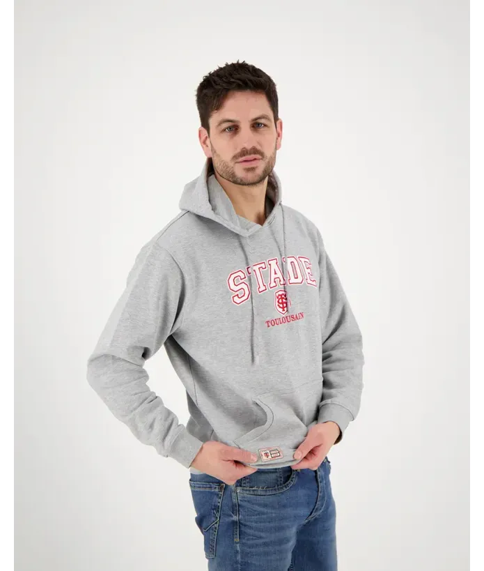 Sweat Hoodie Homme Brodi Stade Toulousain gris 5