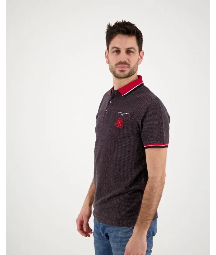 Polo Homme Fold Stade Toulousain noir 1