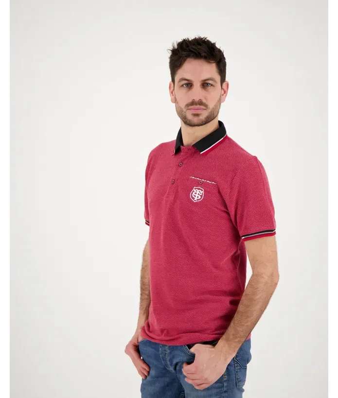 Polo Homme Fold Stade Toulousain rouge 4