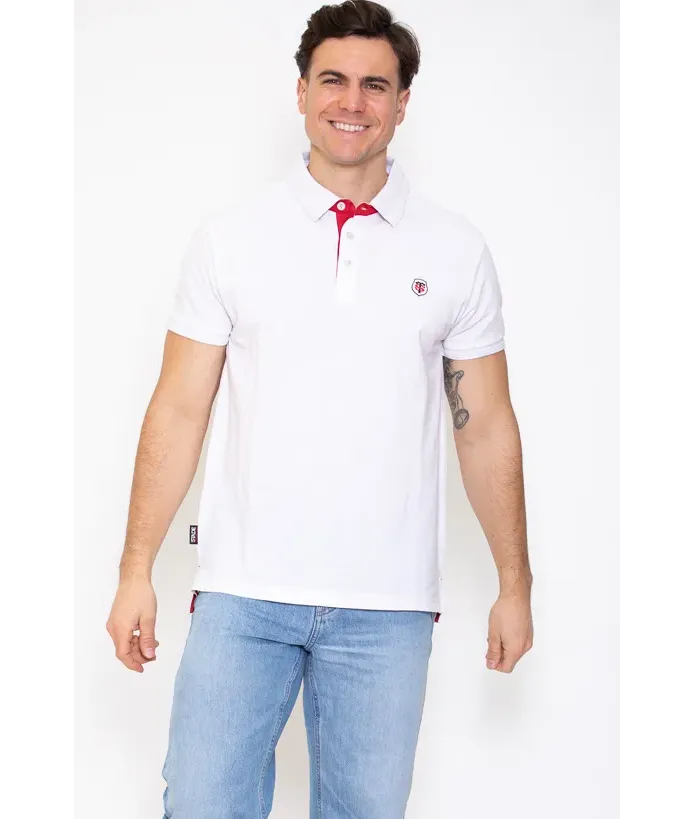 Polo Homme Painter Stade Toulousain blanc 1