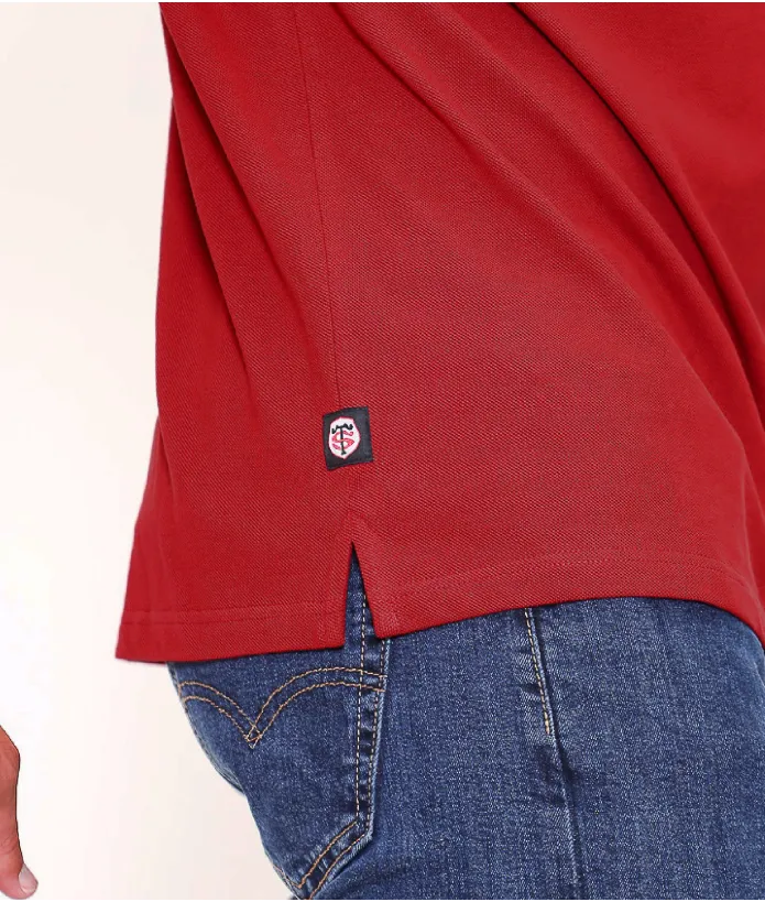 Polo Manches Courtes Homme Placido Stade Toulousain rouge 5